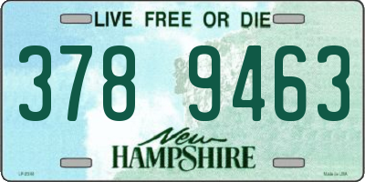 NH license plate 3789463