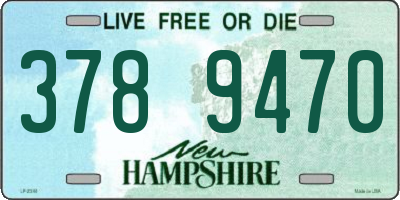 NH license plate 3789470
