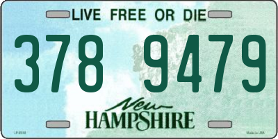 NH license plate 3789479