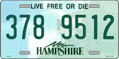 NH license plate 3789512