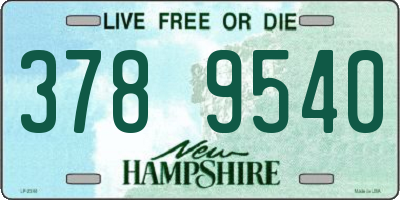 NH license plate 3789540