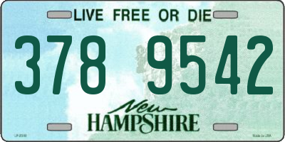 NH license plate 3789542