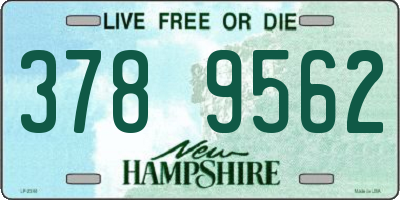 NH license plate 3789562