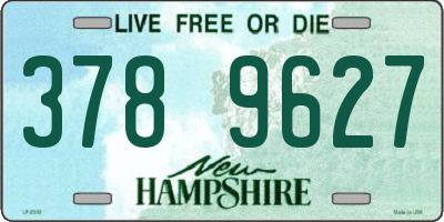 NH license plate 3789627
