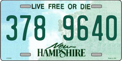 NH license plate 3789640