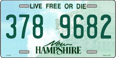 NH license plate 3789682