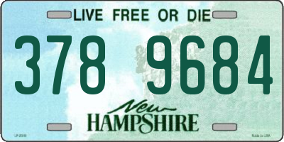 NH license plate 3789684