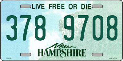NH license plate 3789708