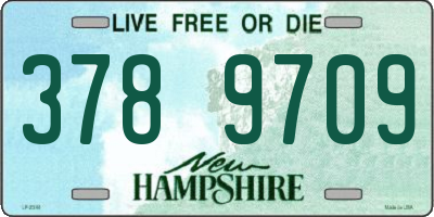 NH license plate 3789709