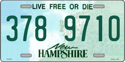 NH license plate 3789710