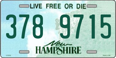 NH license plate 3789715