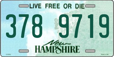 NH license plate 3789719
