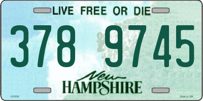 NH license plate 3789745