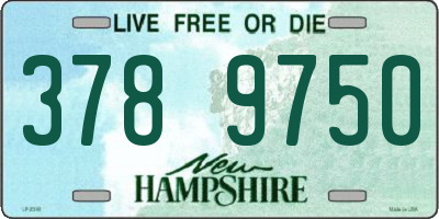 NH license plate 3789750