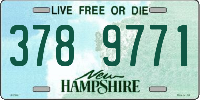 NH license plate 3789771