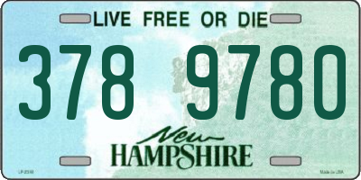 NH license plate 3789780