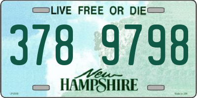 NH license plate 3789798