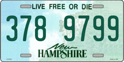 NH license plate 3789799