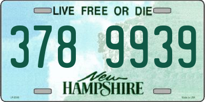 NH license plate 3789939