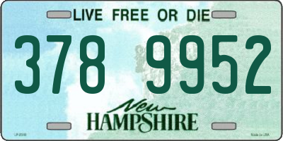 NH license plate 3789952