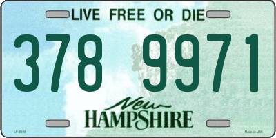 NH license plate 3789971