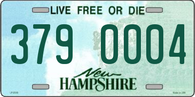 NH license plate 3790004