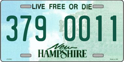 NH license plate 3790011
