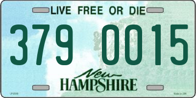 NH license plate 3790015