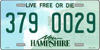 NH license plate 3790029