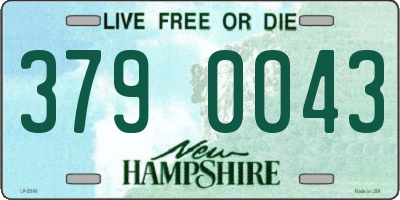 NH license plate 3790043