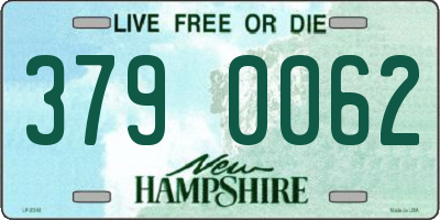NH license plate 3790062