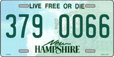 NH license plate 3790066