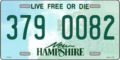 NH license plate 3790082