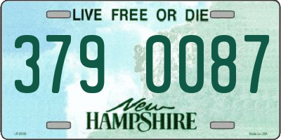 NH license plate 3790087