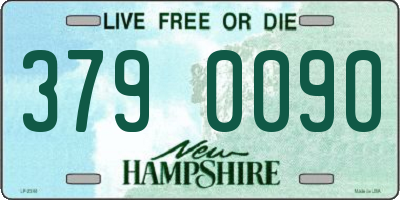 NH license plate 3790090