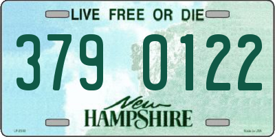 NH license plate 3790122