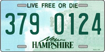 NH license plate 3790124