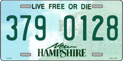 NH license plate 3790128