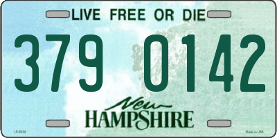 NH license plate 3790142