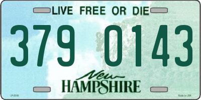 NH license plate 3790143