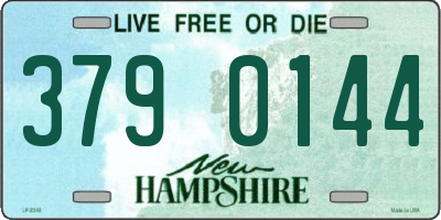 NH license plate 3790144