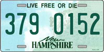 NH license plate 3790152