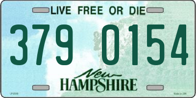 NH license plate 3790154