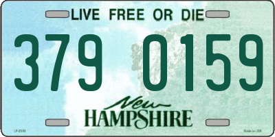 NH license plate 3790159