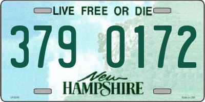 NH license plate 3790172