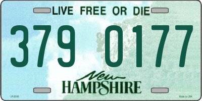 NH license plate 3790177