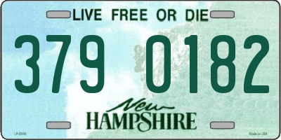 NH license plate 3790182