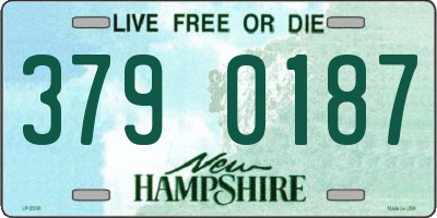 NH license plate 3790187