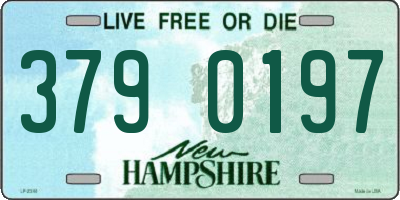 NH license plate 3790197