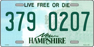 NH license plate 3790207